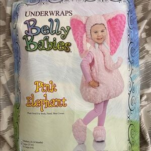 Pink elephant costume size 2T-4T
